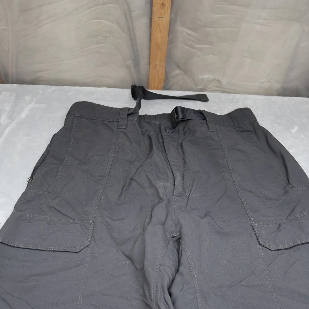 North Face Pant Men Medium Black Convertible Quick Dry Lightweight Outdoor 30x29